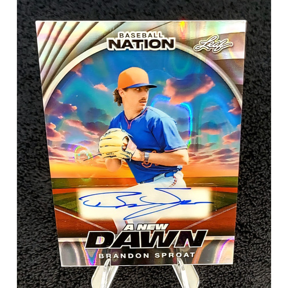 2025 Brandon Sproat 11/15 A New Dawn Auto New York Mets Top Prospect - Picture 1 of 3